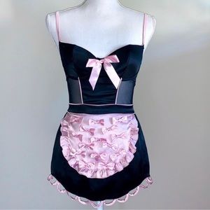 Vintage Victoria’s Secret Maid Apron Slip Lingerie Set 36B & L – Rare Y2K